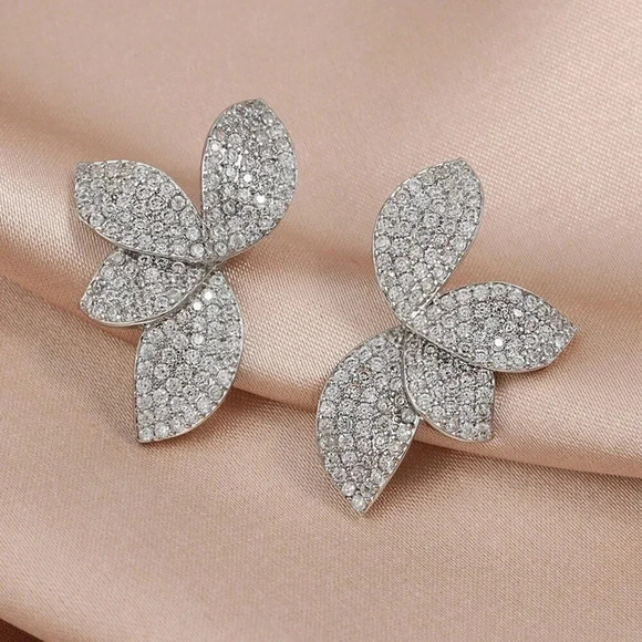 Women's Elegant Copper Irregular-Shaped Earrings - Picture 12 of 14